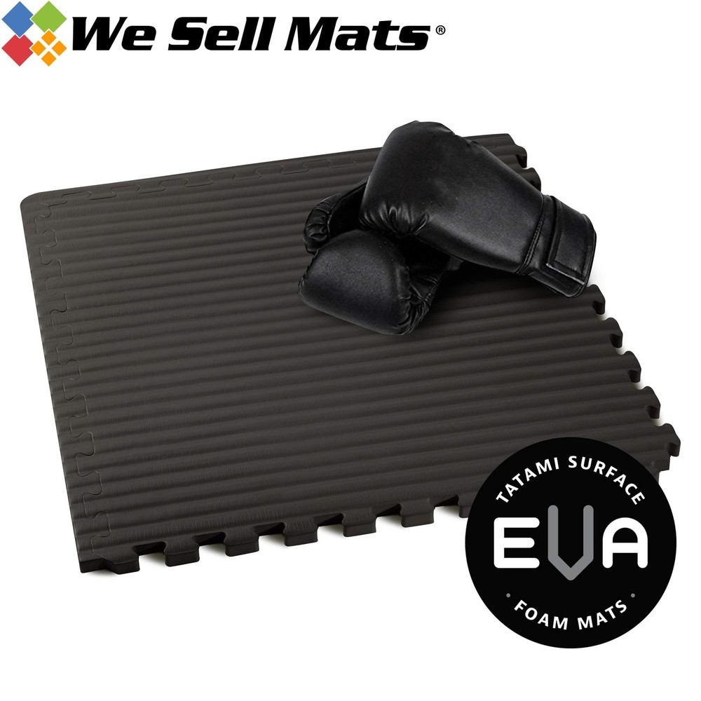 1 Inch Thick Martial Arts EVA Foam Exercise Mat, Tatami Pattern, Interlocking...