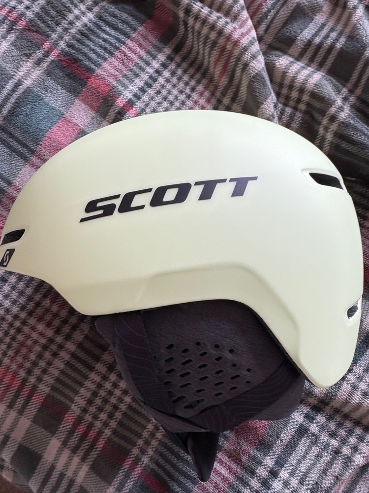 scott track ski helmet medium acid yellow