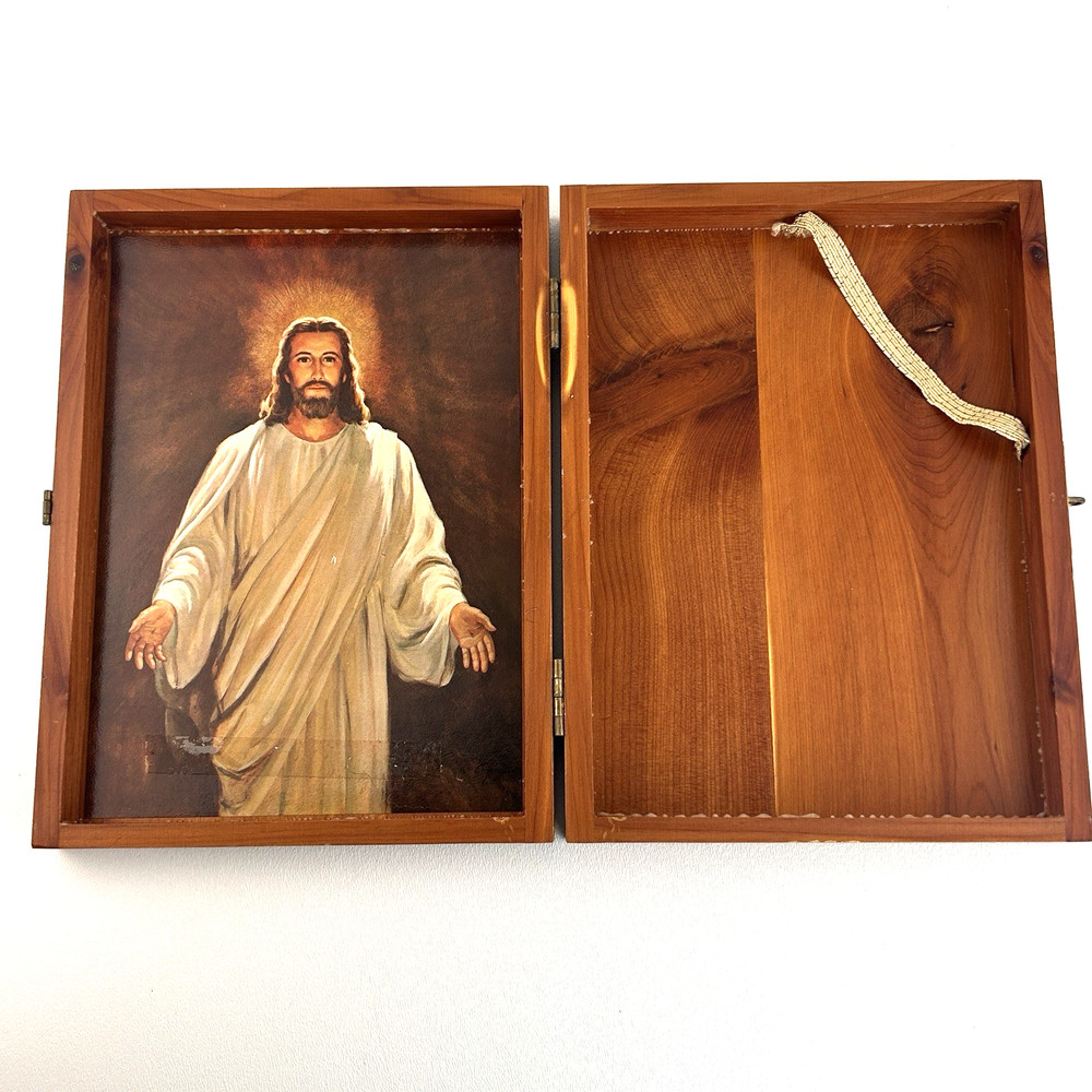 Cedar Holy Bible Lockable Box Presented by Teamsters Local Keepsake Stash Box