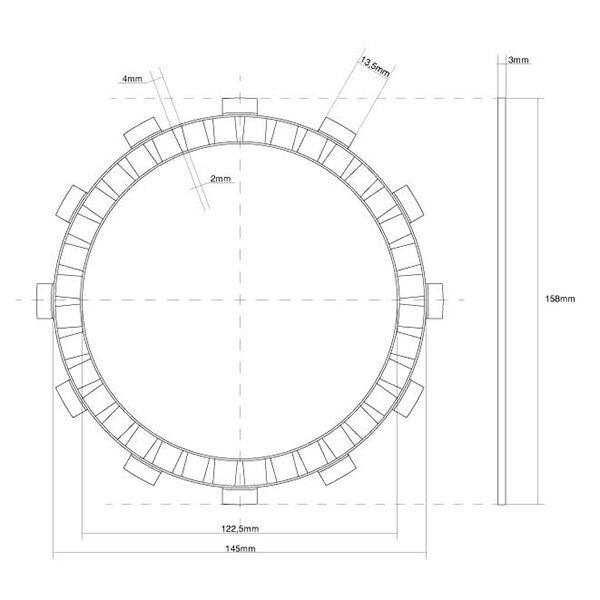 CLUTCH DISC TRIM FCC