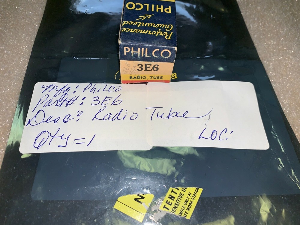 PHILCO 3E6 VACUUM TUBE B06