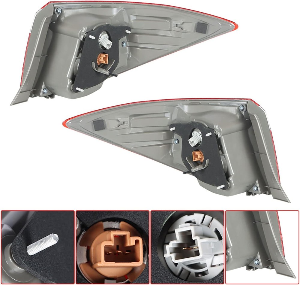 Outer Driver and Passenger Side Rear Tail Lights Assembly Replacement for Coroll