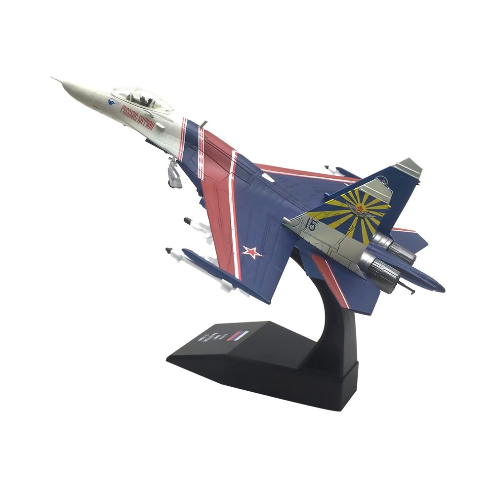 1: 100 Russian Su-27 Warrior Performance Aircraft Model Display Collection Gift
