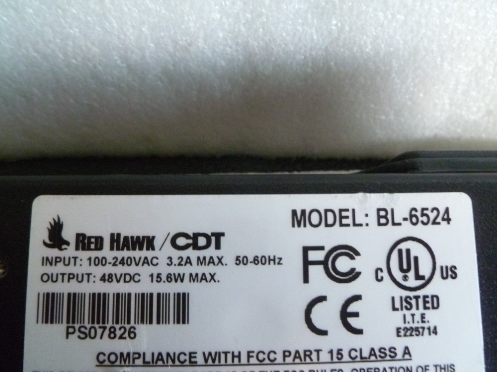 Red Hawk/CDT/PowerSense BL-6524 PoE 48-Port Network Switch/Ethernet Hub