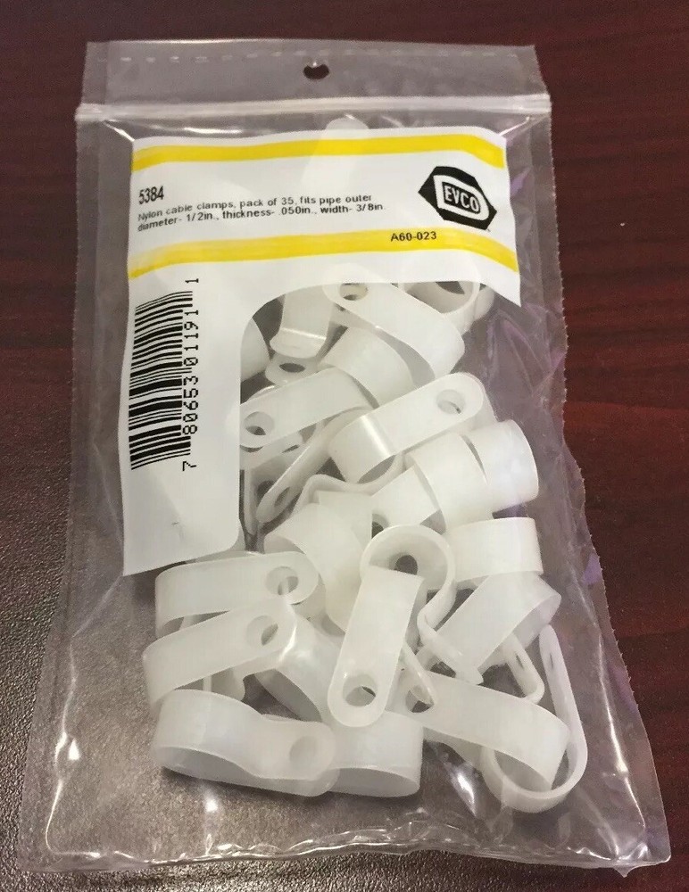 DIVERSITECH/DEVCO NYLON CABLE CLAMPS 35/PK 1/2" 5384