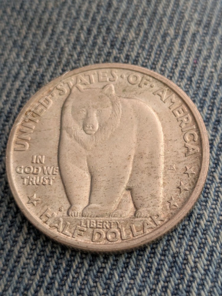 1936-S Bay Bridge Commemorative Half Dollar Uncirculated Scratch