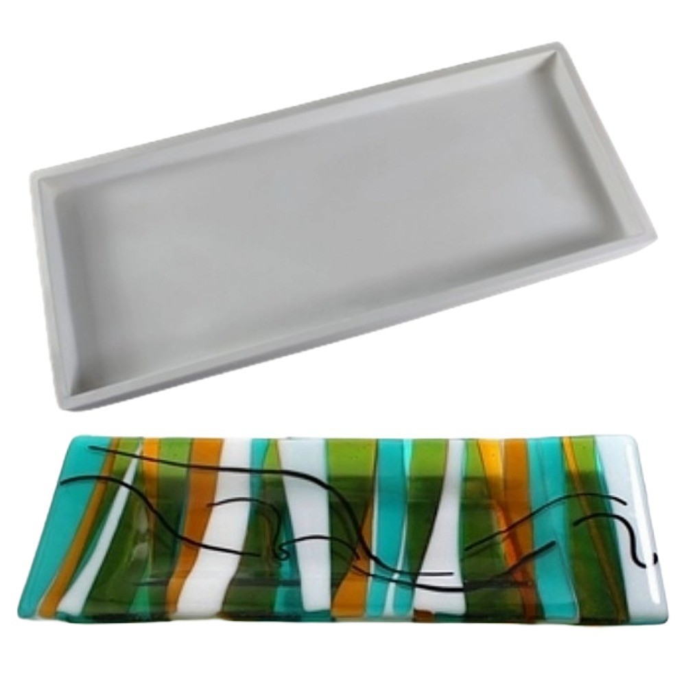 13.25"X 5.75"-Deep 1" Dam Mold Glass Fusing