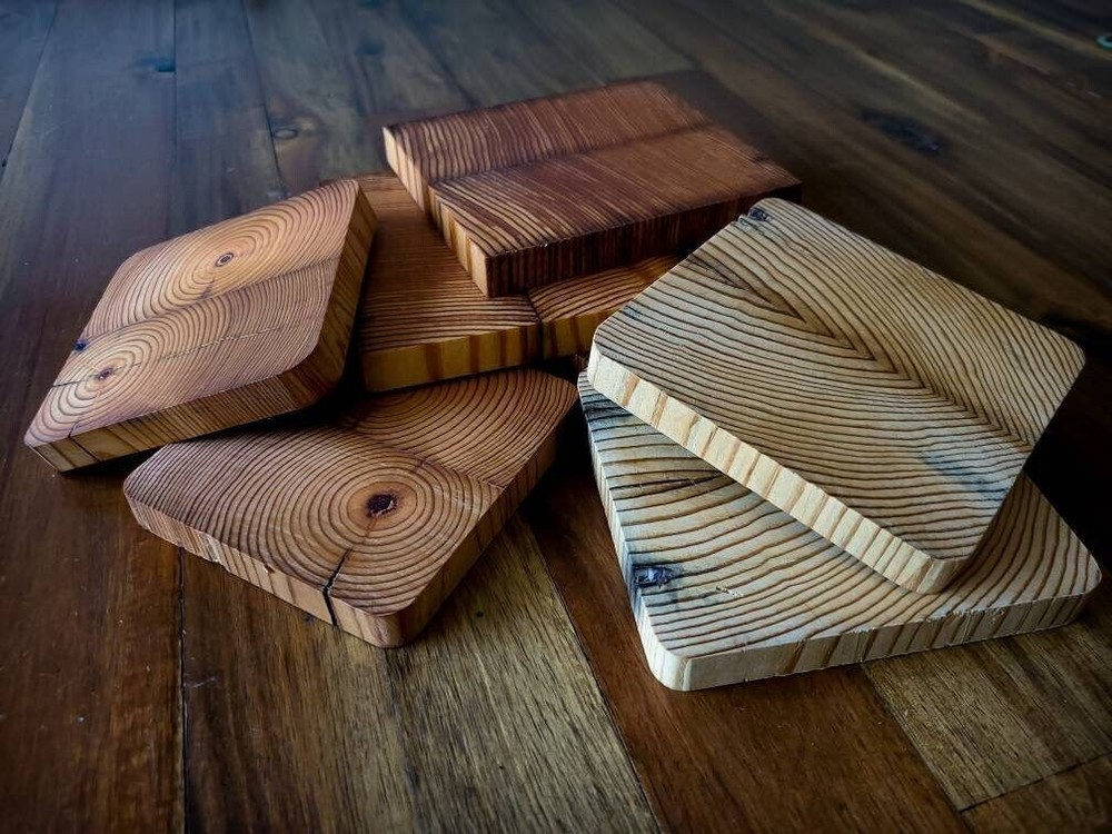 4x4 0.5in Handmade Wooden Coasters