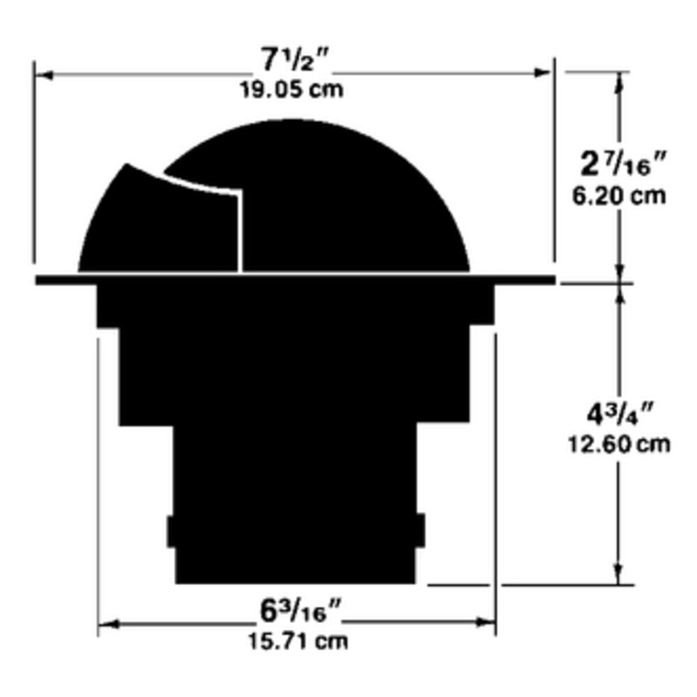 Ritchie Compasses Ss-5000-12 Compass Flush Mount 5" Dial Black