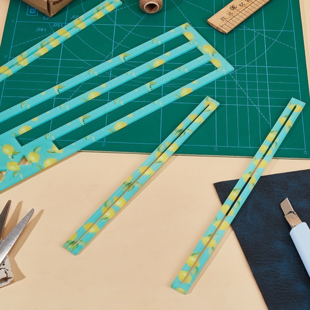 1set Acrylic Sewing Tool Organizer Board Rectangle Medium Turquoise
