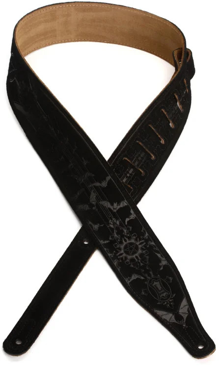Levy's MS17T05 Suede Guitar Strap - Black