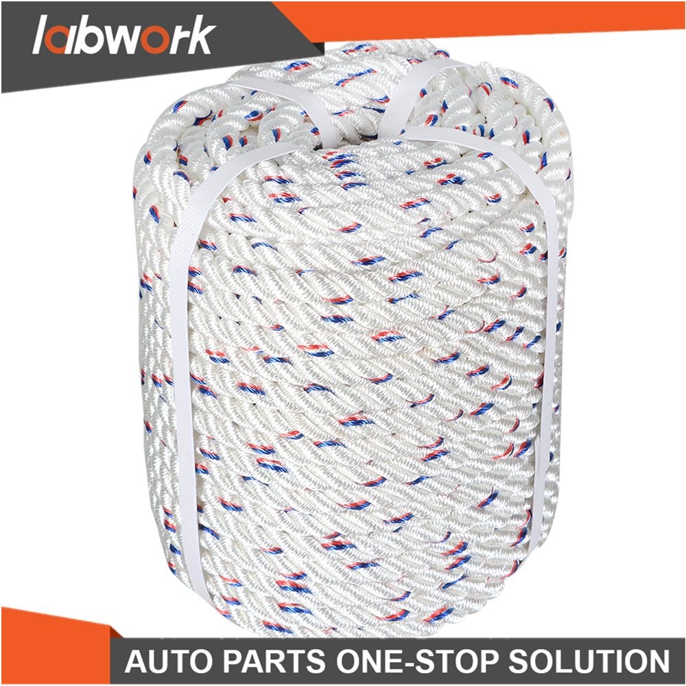 Labwork Double Braid Polyester Arborist Bull Rope Pulling Rigging Line 5/8"×150'