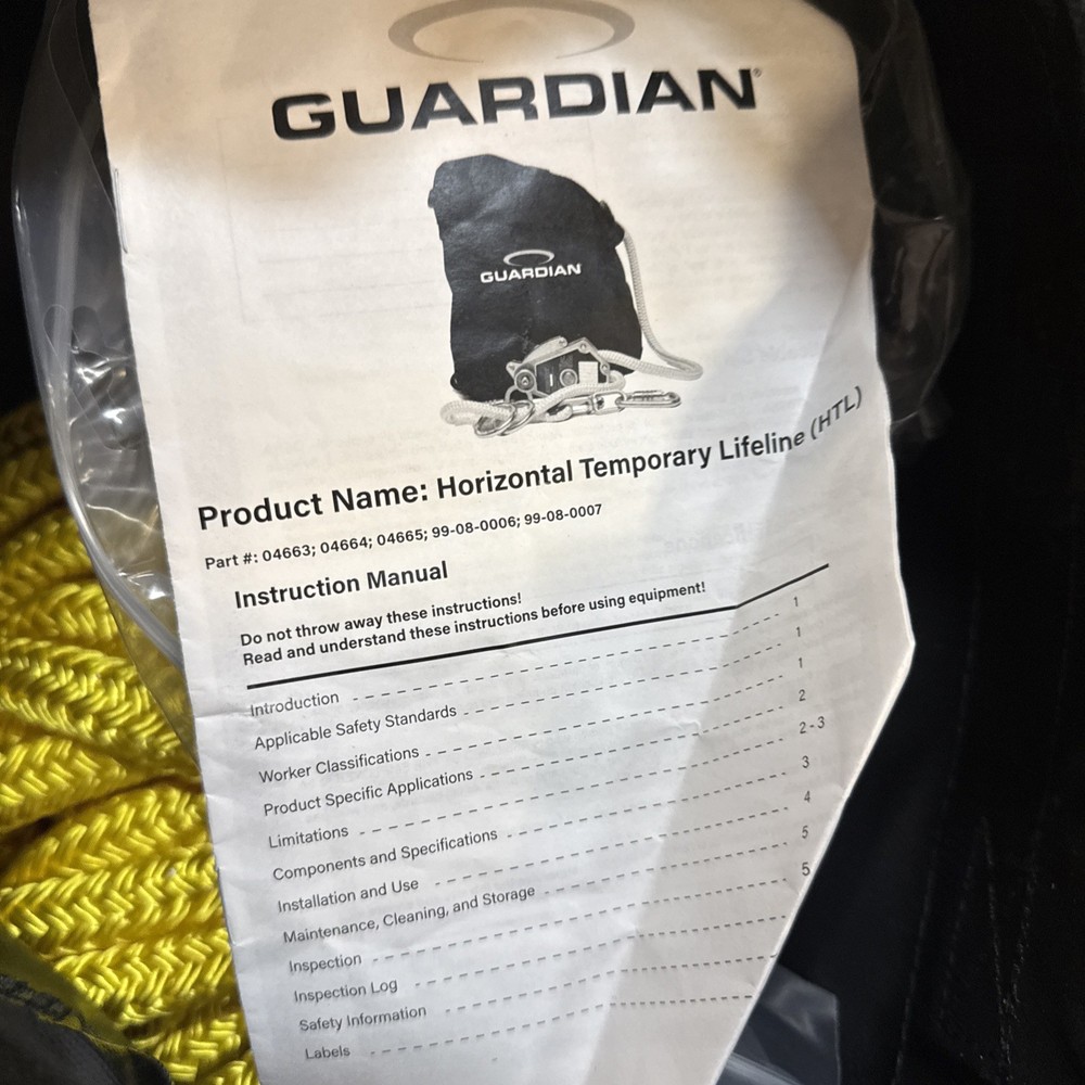 Guardian 04665 HTL Horizontal Lifeline (100 ft)