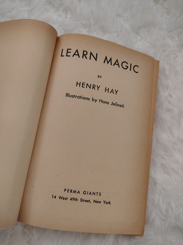 Learn magic for fun and Popularity book Henry Hay 1949
