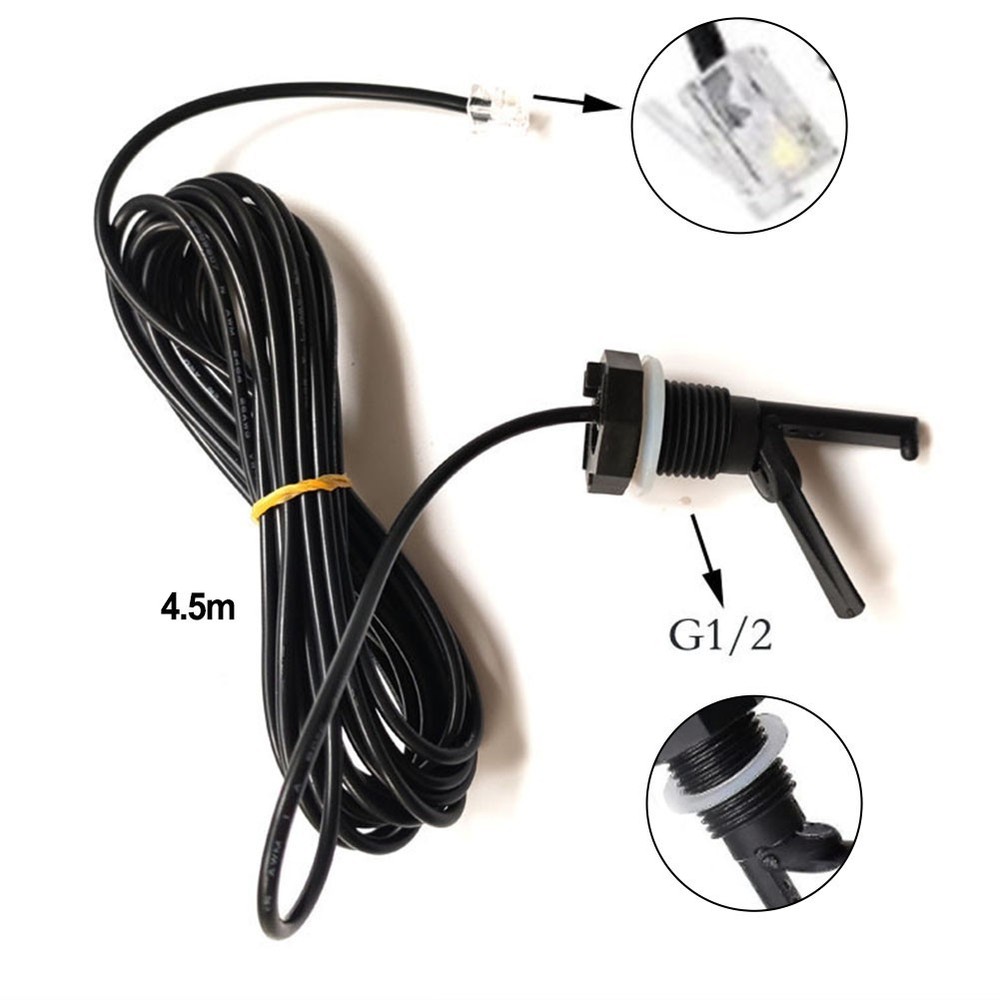 15ft Flow Sensor for Salt Water Pools Compatible with Various For Aqua Systems