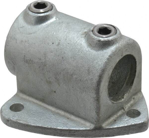PRO-SAFE Structural Pipe Rail Fitting: 2-Socket Wall Flange for 1-1/4" Pipe