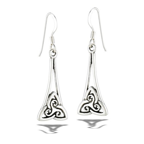 Sterling Silver Dangle Celtic Earring