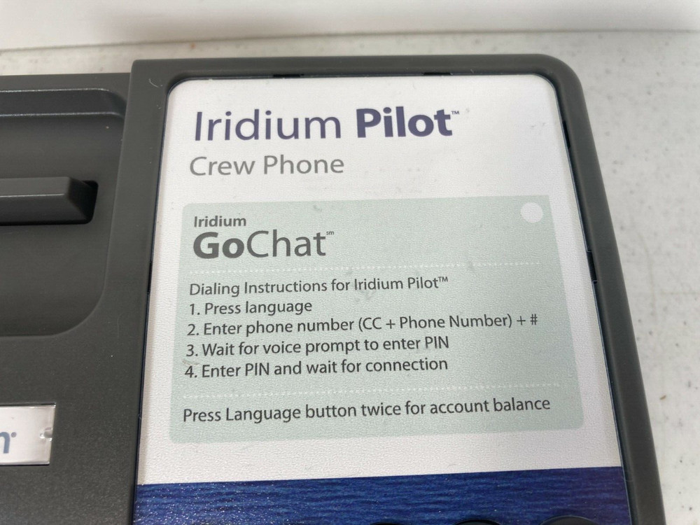 Iridium Pilot Crew Phone GoChat