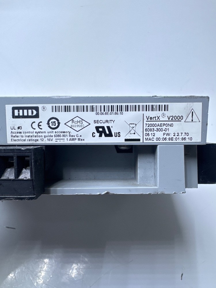 HID VertX V2000 72000AEP0N0 Access Control System Controller