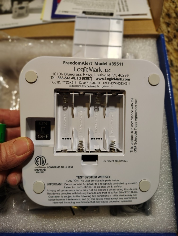 LogicMark Freedom Alert Fall w/ DECT Emergency Communicator ~ Model 35511