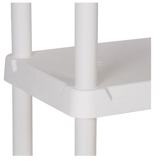 Project Source Plastic 4-Tier Shelving Unit Shelves Shelf Storage Racks Stand