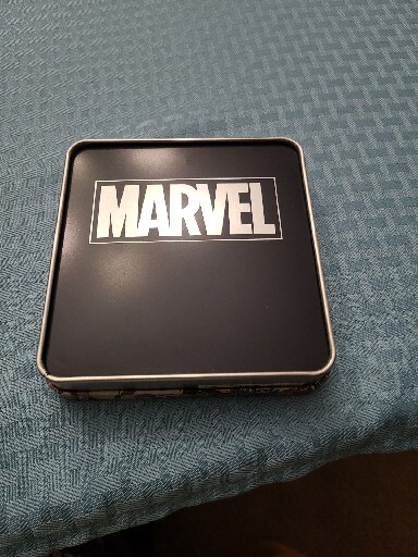 Marvel Superhero Tin Box; 5” X 5” X 1”