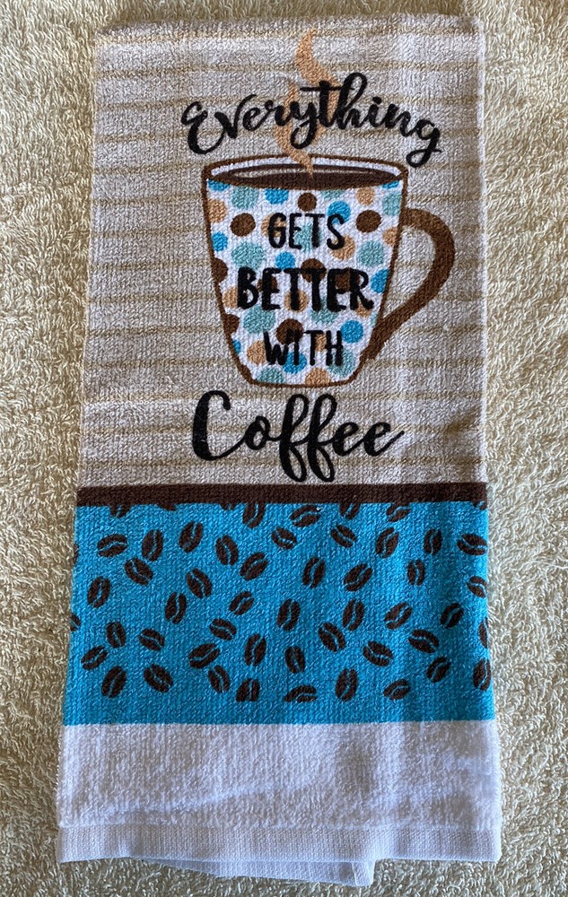 Coffee Oven Mitt & Dish Towel Set