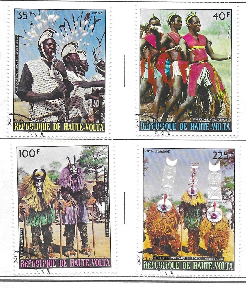 Upper Volta 479-482 CTO/H  Folklore