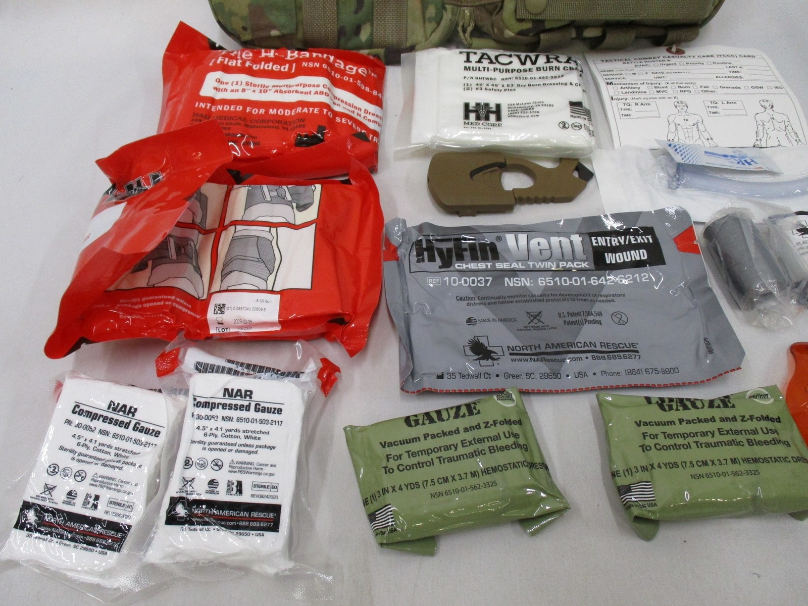 USED ARMY AIR FORCE OCP IFAK FIRST AID KIT JFAK MULTICAM QUICK CLOTT EXP.2027