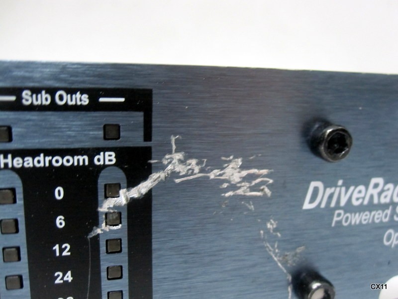 BENT, SCRATCH DBX Driverack PX DBXPXV Powered Speaker Optimizer Audio Processor