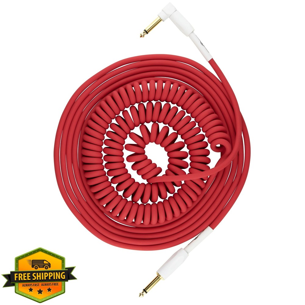Pig Hog PHCC30CA Half Coil Instrument Cable 30ft Candy Apple