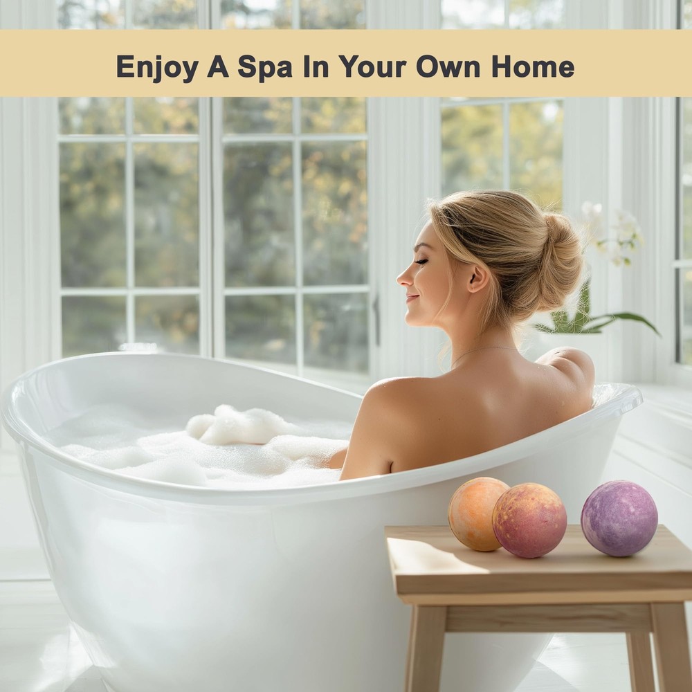 Flower Bath Bombs Gift Set (Aqua Elegante) - 12 Large Natural Bubble Bathbombs