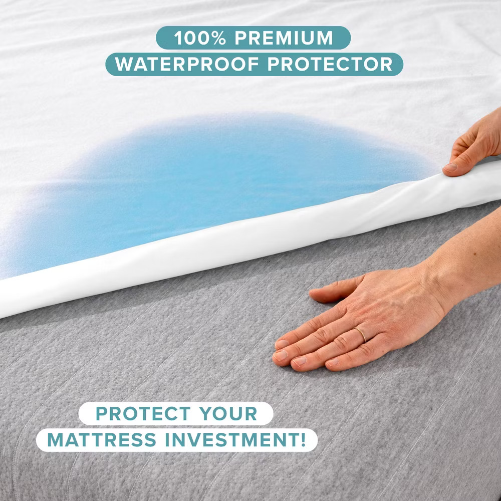 Breathable Waterproof Mattress Protector by Bare Home - Full, White