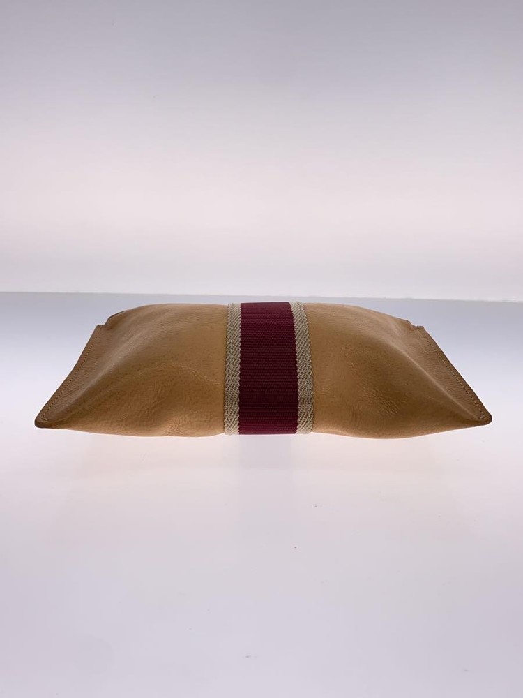 IL BISONTE Pouch Leather BLK Solid Color