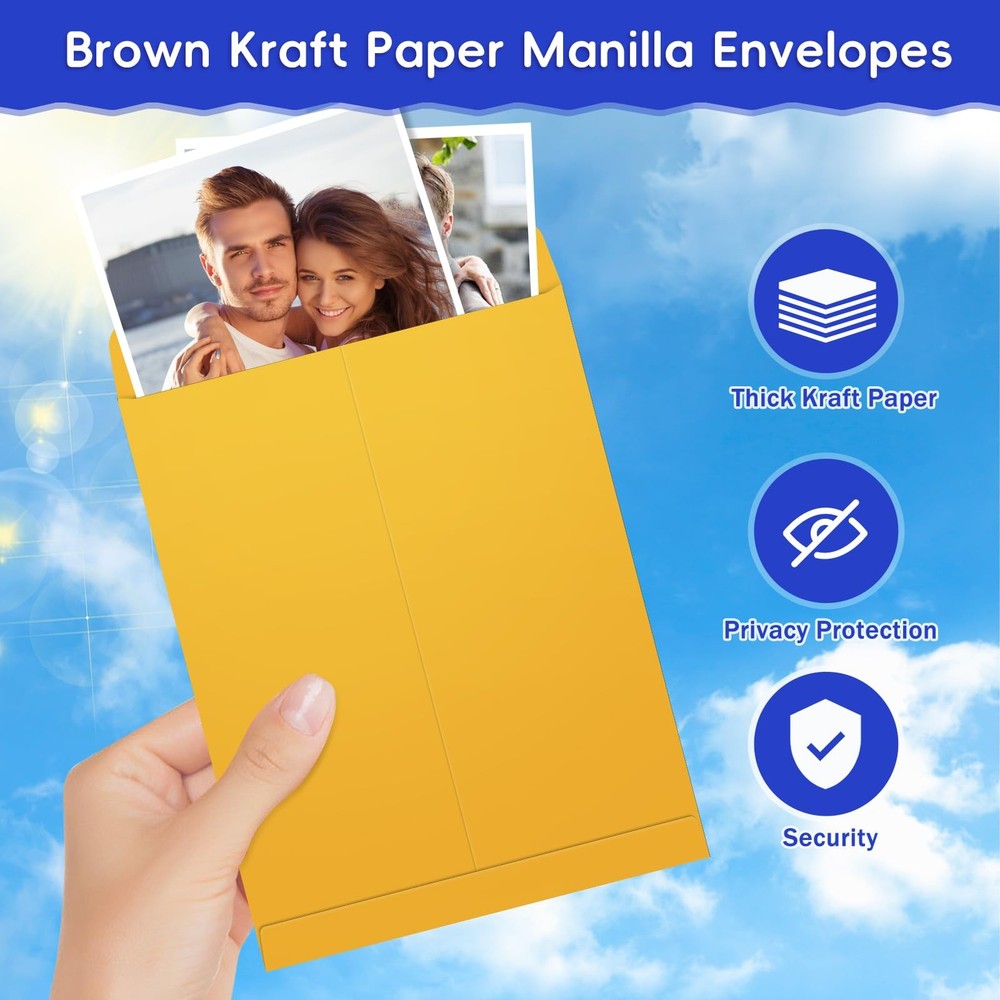 6x9 Envelopes Self Seal for Mailing, Organize, Storage, Home Documents