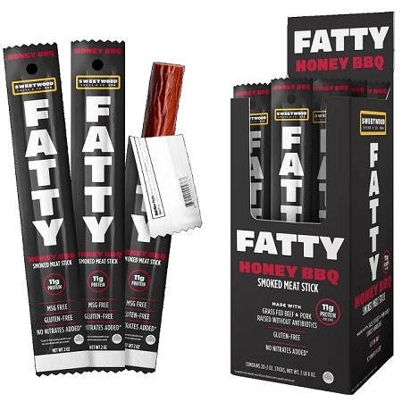 FATTY MEAT STICK HONEY BBQ (2 OZ) 20 count