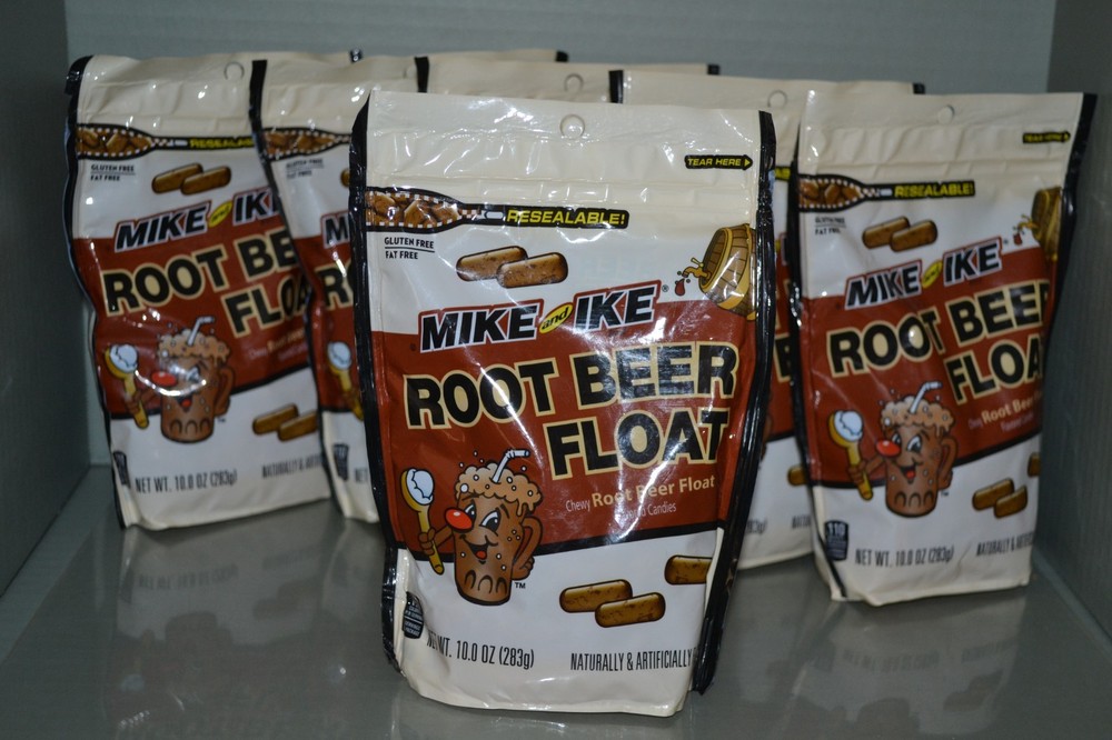 (6) Mike And Ike Root Beer Float Chewy Candy, 10.0 oz Each Bag, BB 09/2026