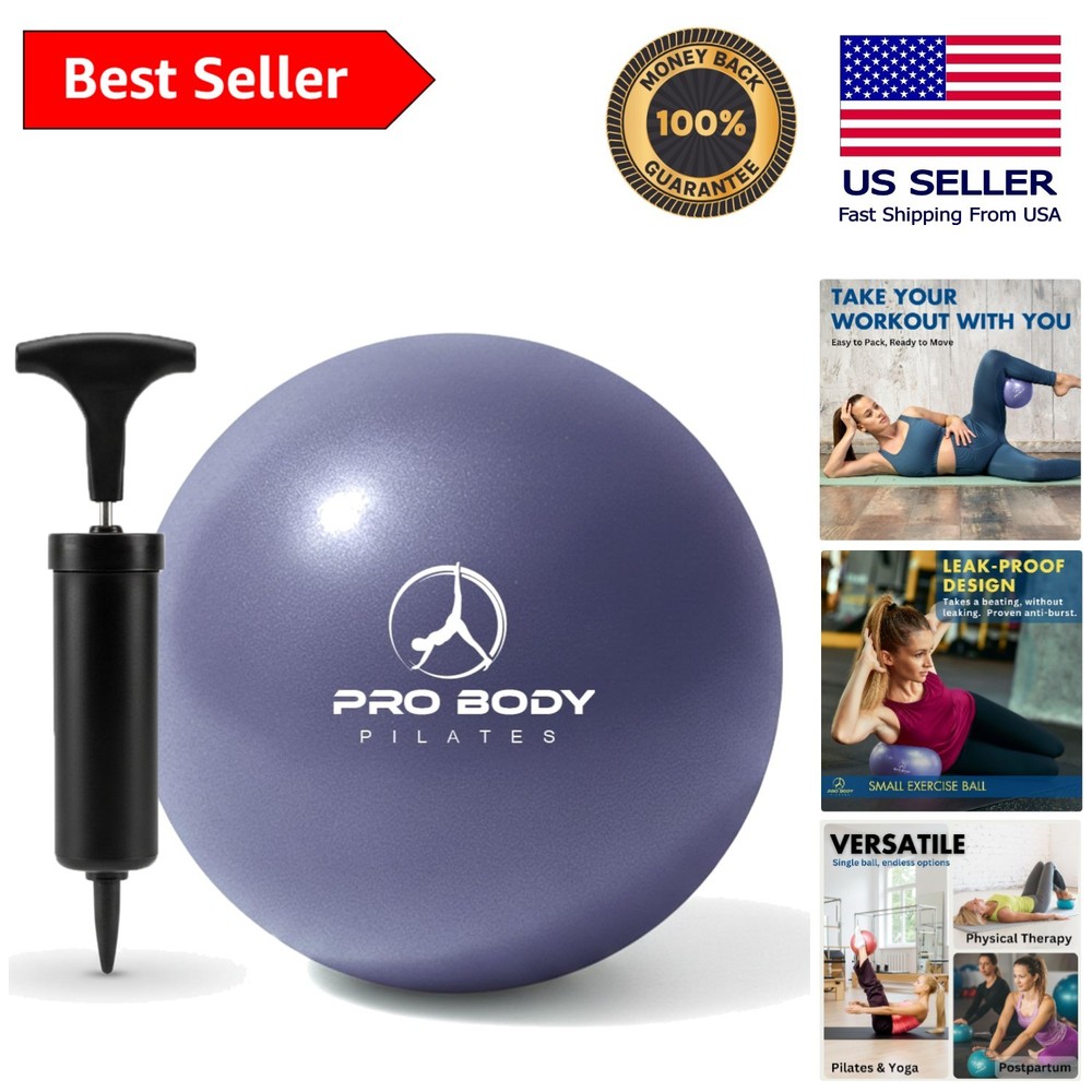Versatile Small Exercise Ball with Pump for Core Strength & Posture Improvement