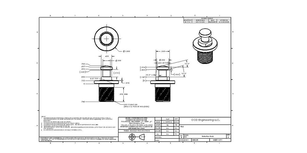 BD40 (Boston Digital) Bostomatic 312 Retention Knob, Drawbar Pull