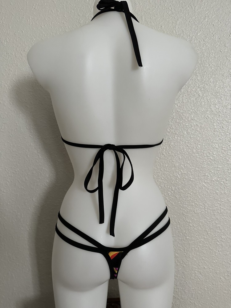 Exotic Dancer Tri Top And Thong Set