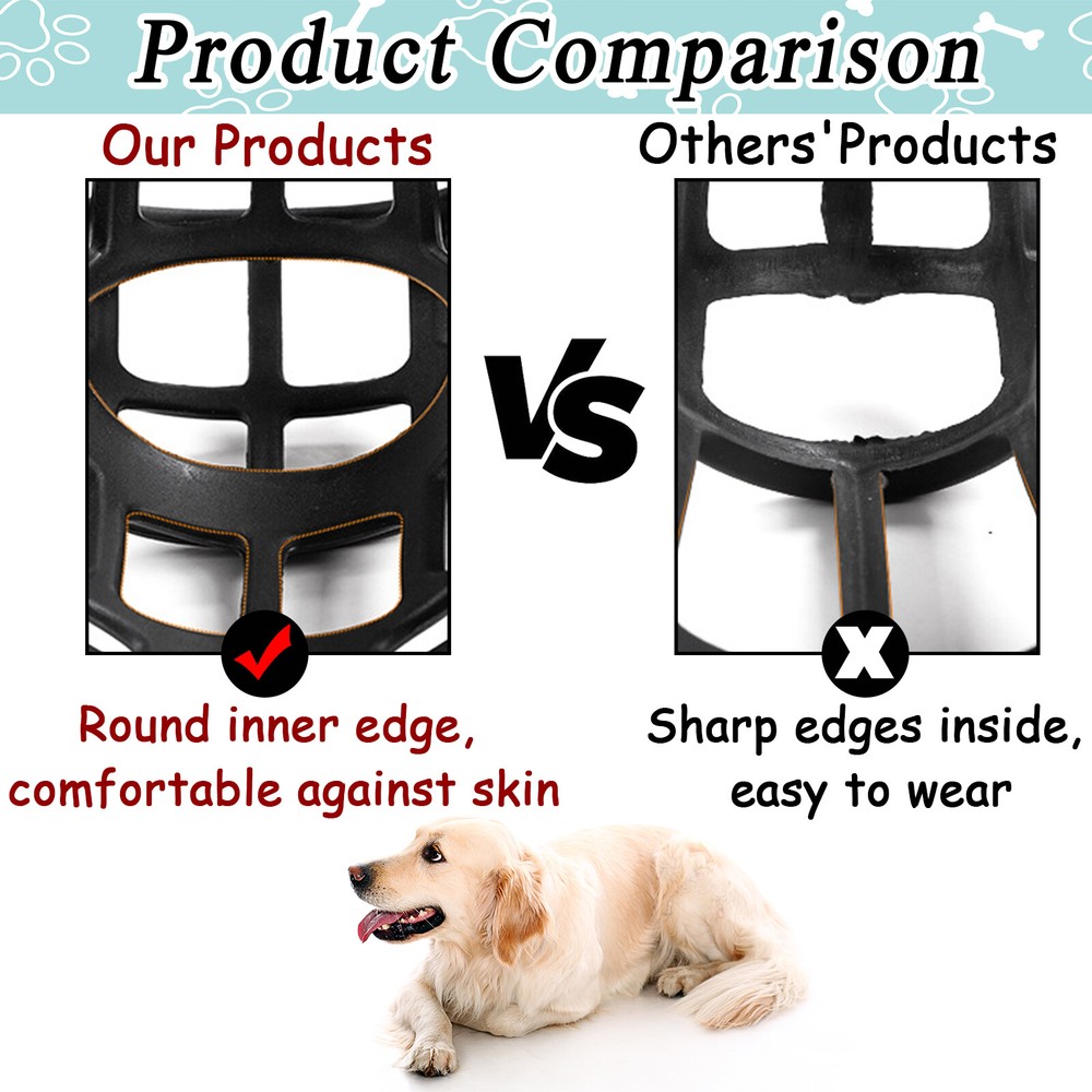 Basket Muzzle for Large Medium Small Dog German Shepherd Doberman Husky Beagle