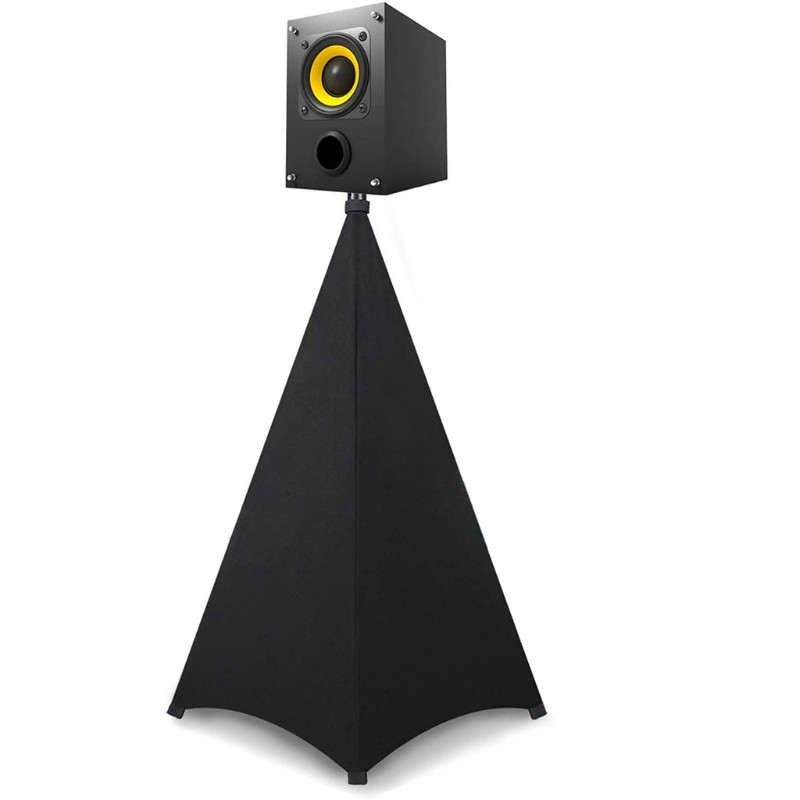 Support Stand Cover for Events 2 Sided Triangular DJ Speaker Stand Tripod Cover