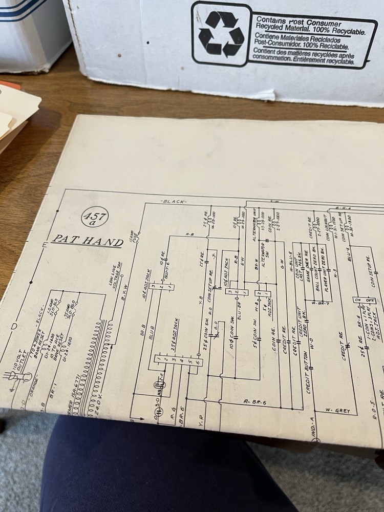 Pat Hand Pinball Manual & Schematic