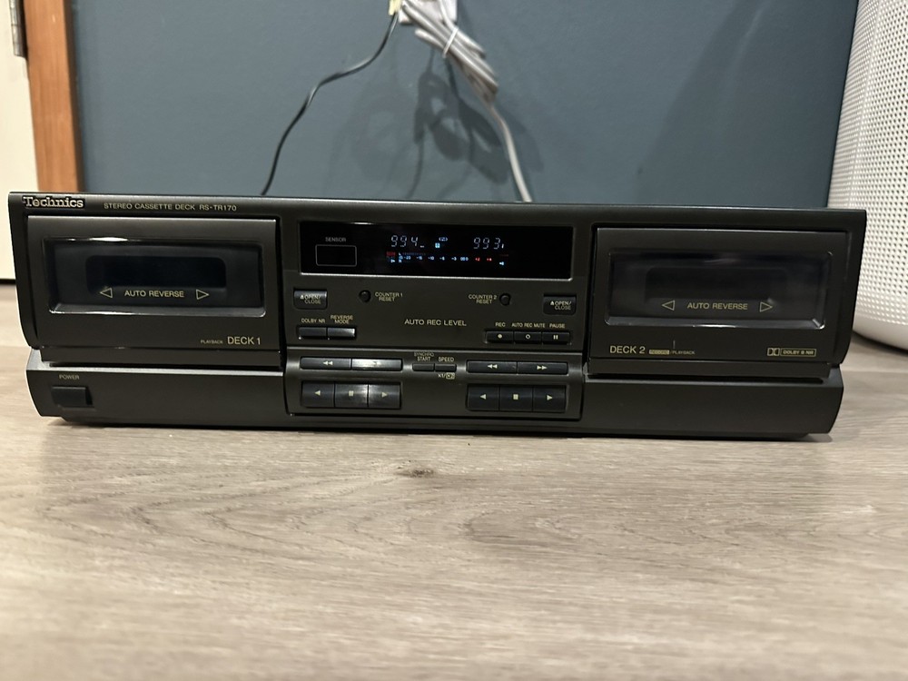 RARE Technics RS-TR170 Dual Cassette Deck Auto Reverse Player Recorder 🔥🔥