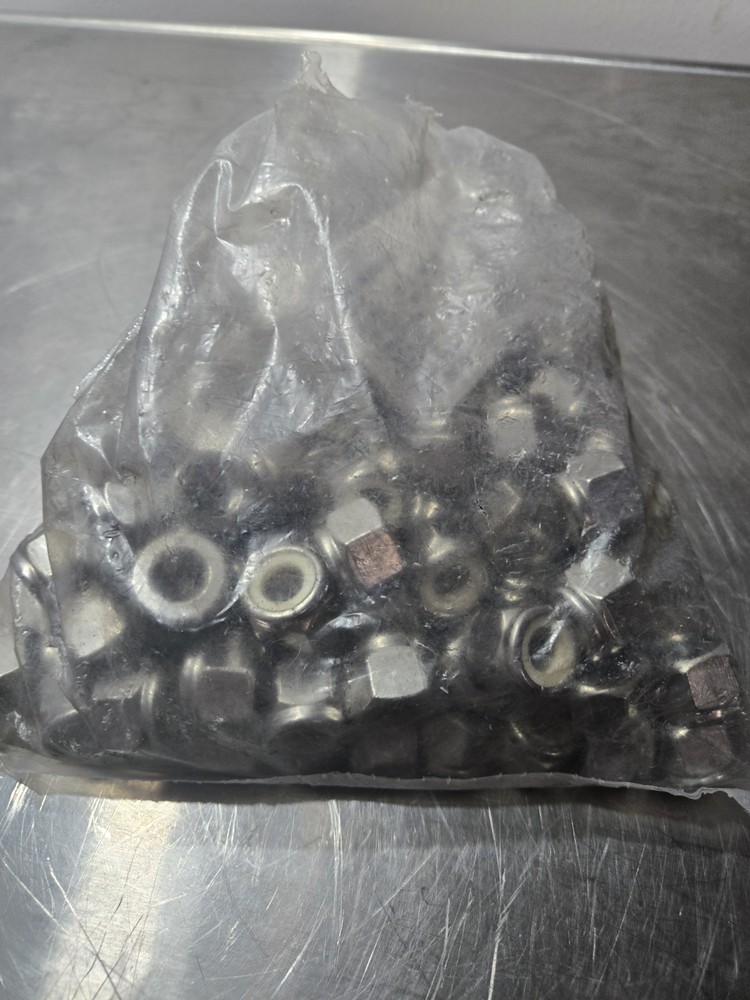 Hardware HEX NUTS NYLON INSERT 1/2-13 HEAVY LOCKNUT NUT 100 Pc