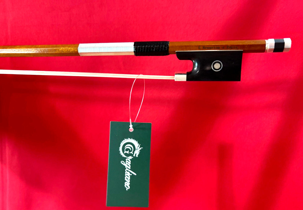 E. Henneton a Paris Pernambuco Violin Bow 4/4  Silver Mount-Sartory Model