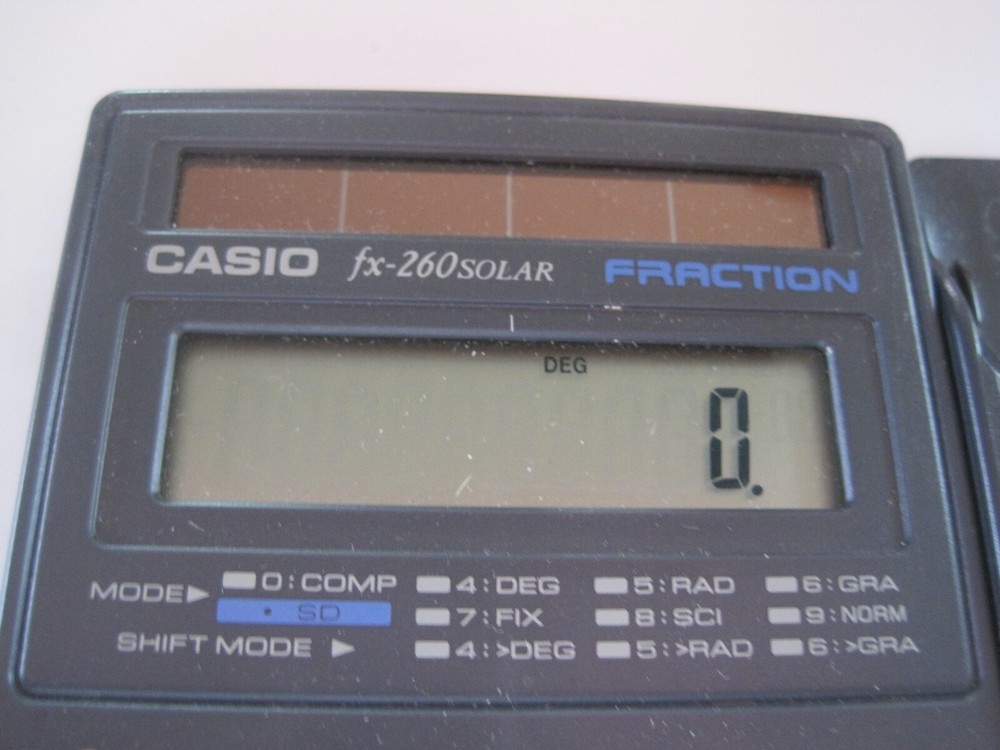 CASIO Calculator Solar FX260 Fraction