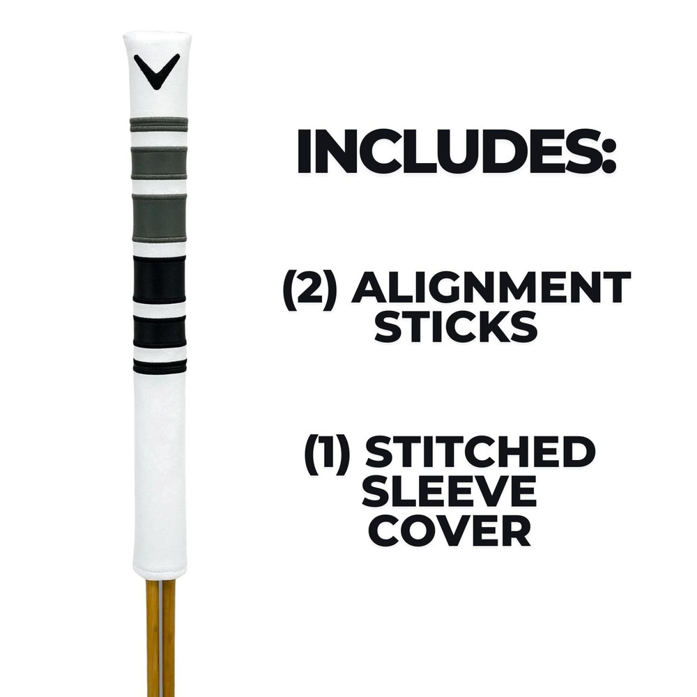 Callaway Heritage Wood Golf Alignment Sticks with Cover