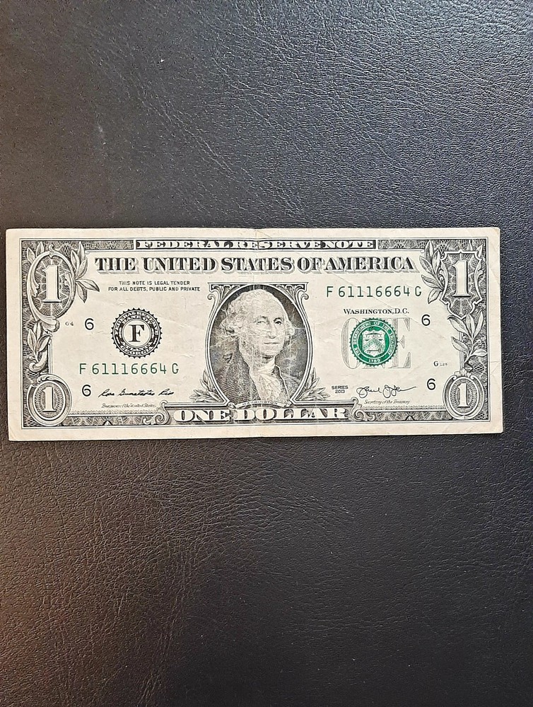 $1 ALMOST BINARY, REPEATER SERIAL 6111666 4
