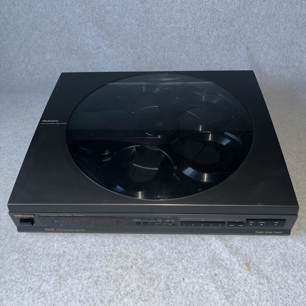 Technic SL-PC10 Multi Compact Disc Player 5 Disc Changer Tested See Video